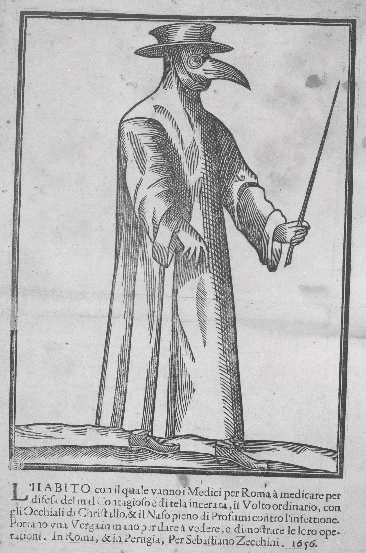 Anonim, gravură din 1656, British Museum